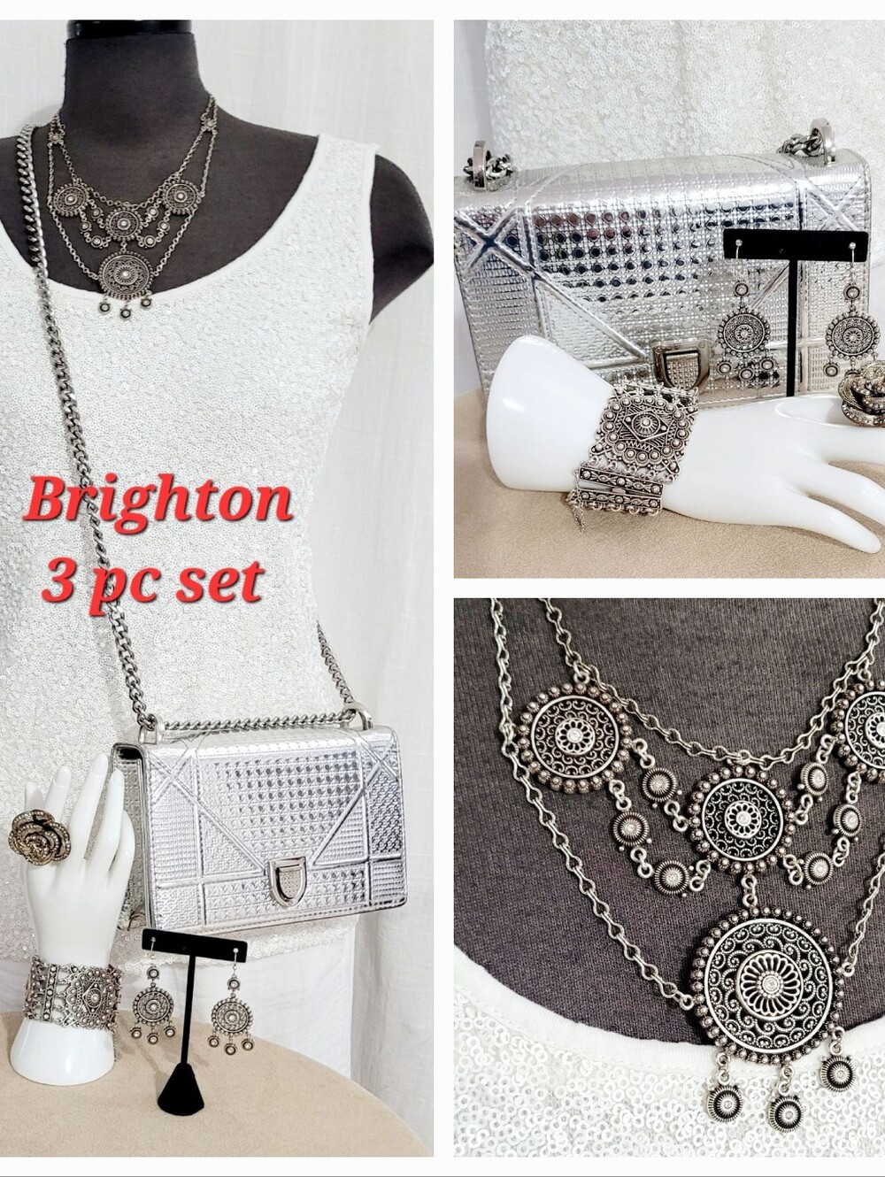 Brighton 3 Pc Set / Necklace / Bracelet / Earring Set